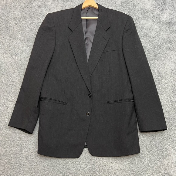 Jones New York Other - Jones New York Blazer Mens 42R Charcoal Grey Excellent 100% Wool Golden Twist